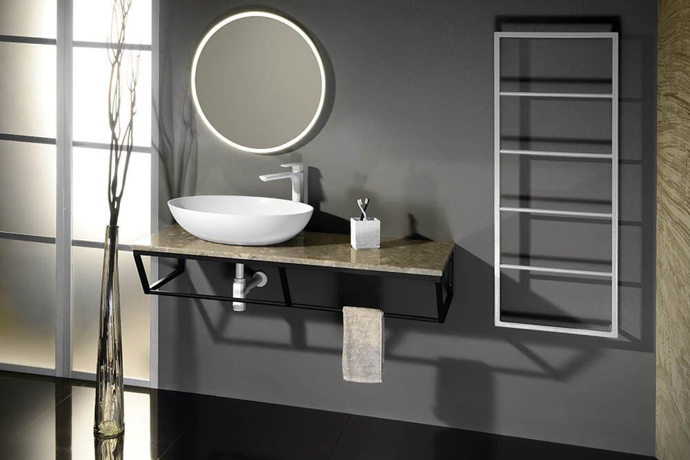 SKA ścienny wieszak na ręczniki 600x1150x100mm, biały mat
