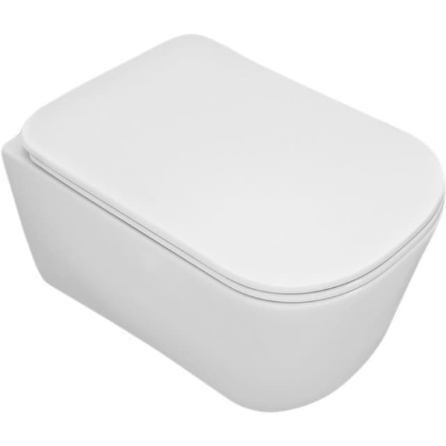 TRIBECA WC wiszące, Rimless, 35x54cm, biały