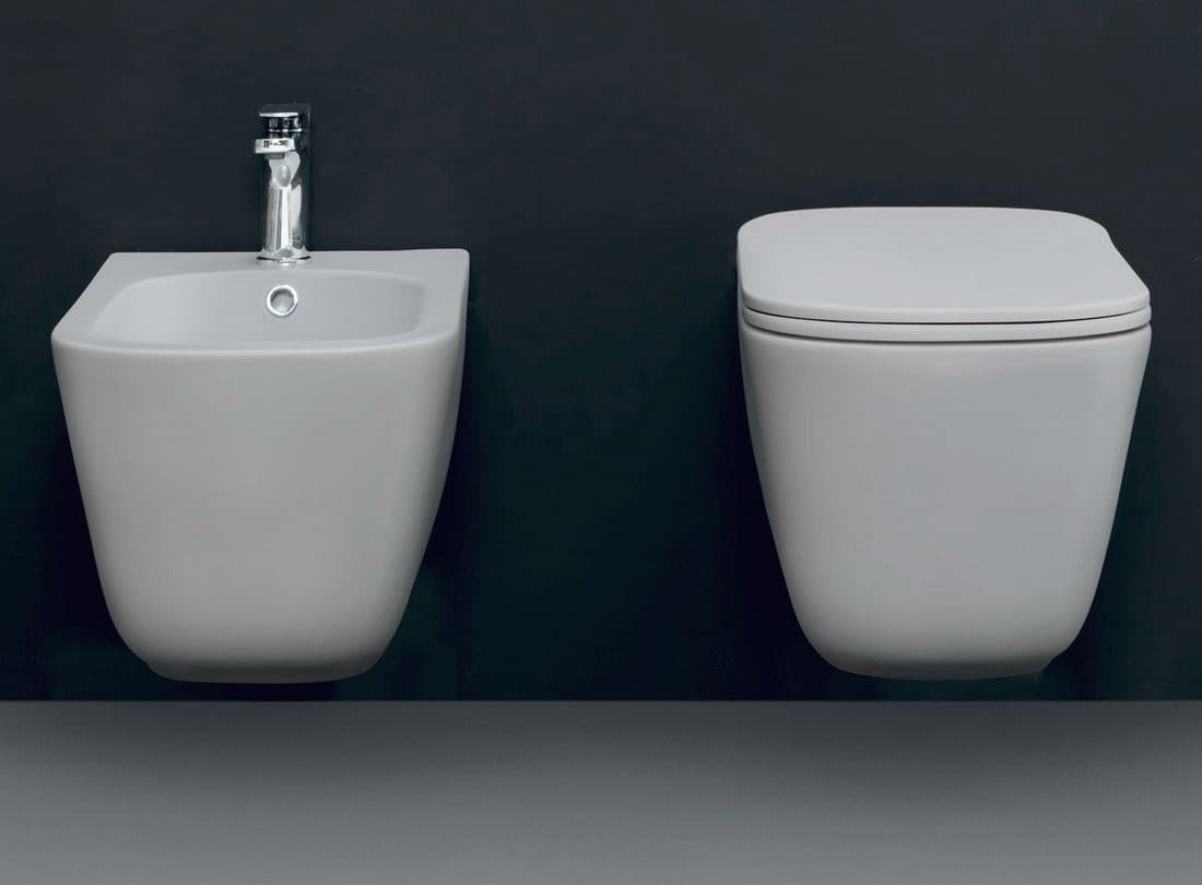 TRIBECA WC wiszące, Rimless, 35x54cm, biały