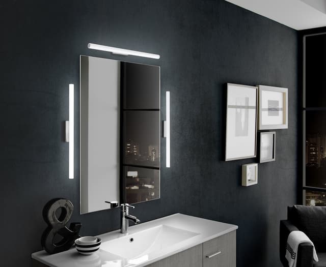IRENE 2 oświetlenie ścienne LED, 9 W, 500x35x77 mm, IP44, chrom