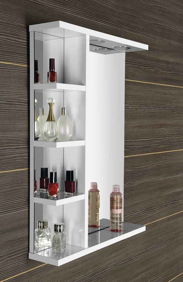 KORIN lustro z oświetleniem LED i półeczką 52x70x12cm