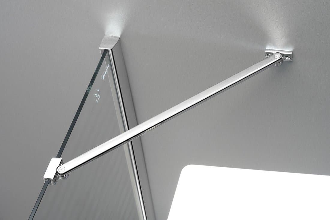 FORTIS drzwi do wnęki 3 częściowe 1500 mm, szkło czyste, lewe