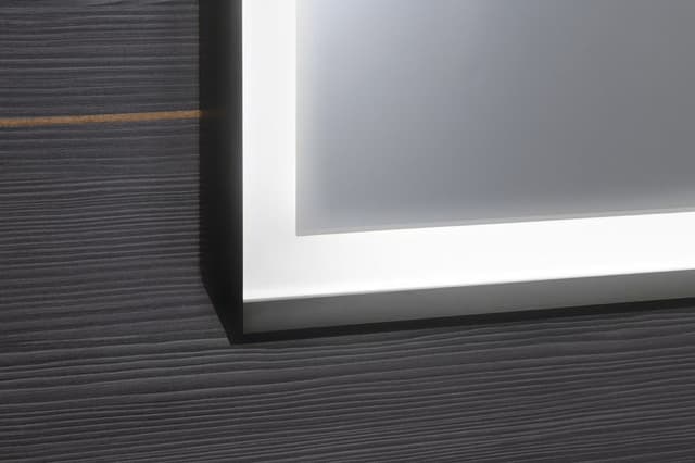 SORT lustro z oświetleniem LED 47x70cm, czarny mat