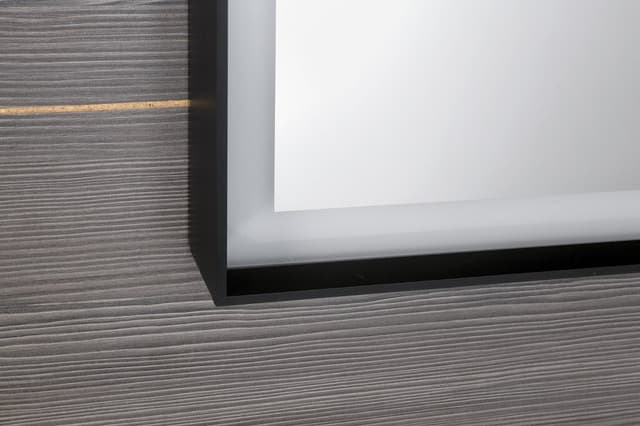 SORT lustro z oświetleniem LED 47x70cm, czarny mat