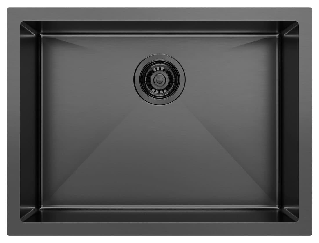 ZENITH zlewozmywak ze stali nierdzewnej 60x45cm, gun metal