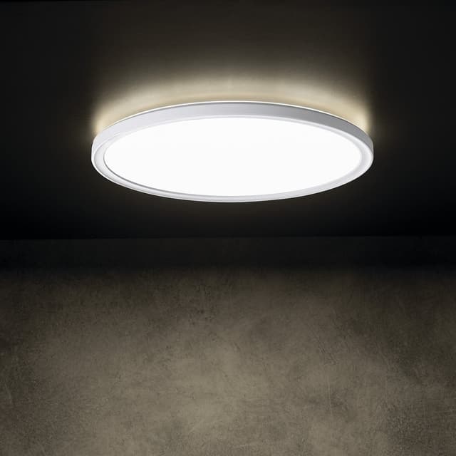 AZPO lampa sufitowa LED, średnica 420mm, 22W, IP54, biały