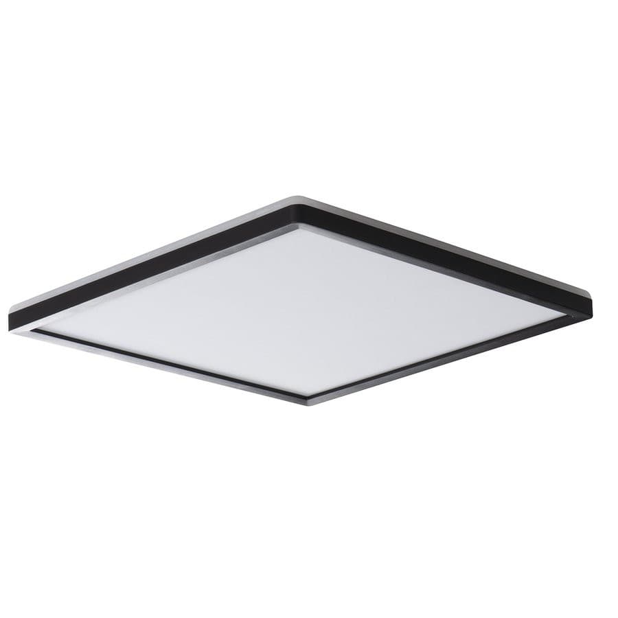 AZPO lampa sufitowa LED 420x420mm, 22W, IP54, czarny mat