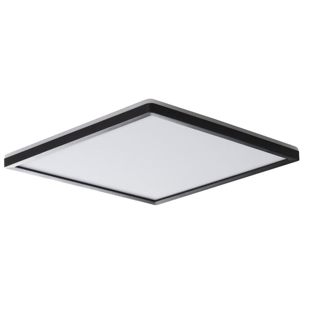 AZPO lampa sufitowa LED 420x420mm, 22W, IP54, czarny mat