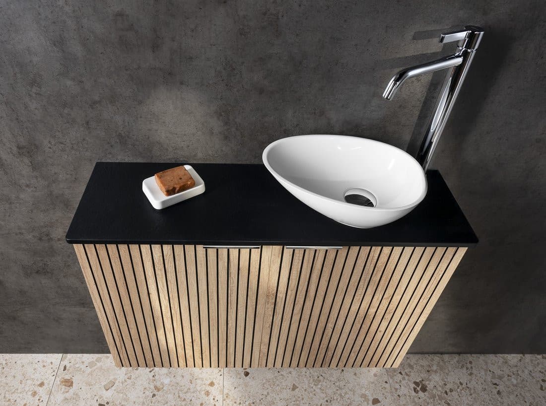 LATUS X szafka umywalkowa 39,4x50x22cm, dąb Cuneo