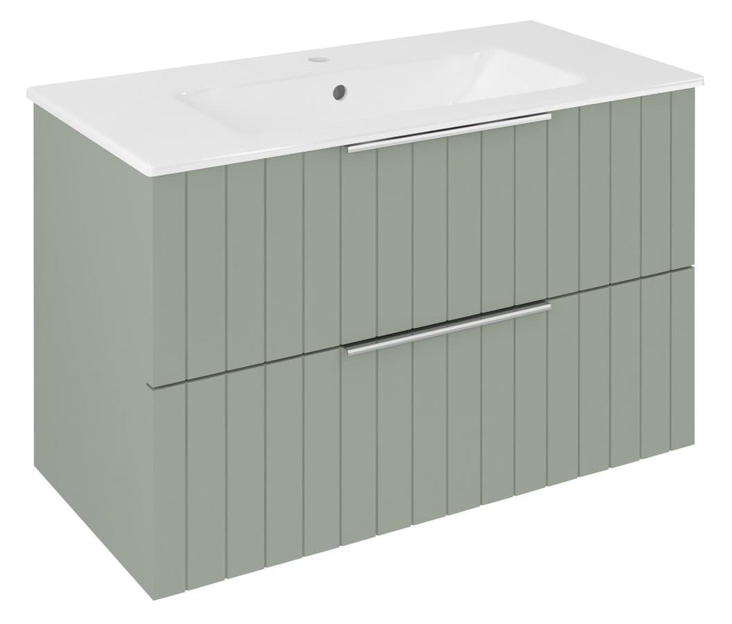 CIRASA szafka pod umywalkę 78x54x39cm, verde strip