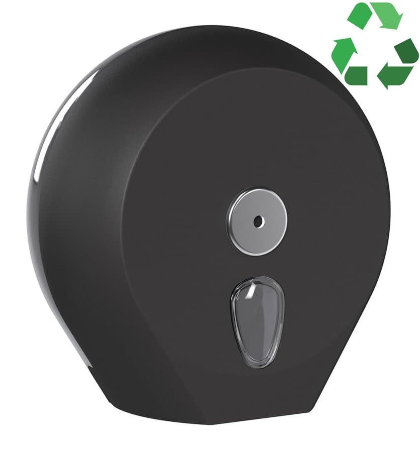 ECOLORED Toilettenpapierspender bis Ø 23cm, ABS, schwarz matt