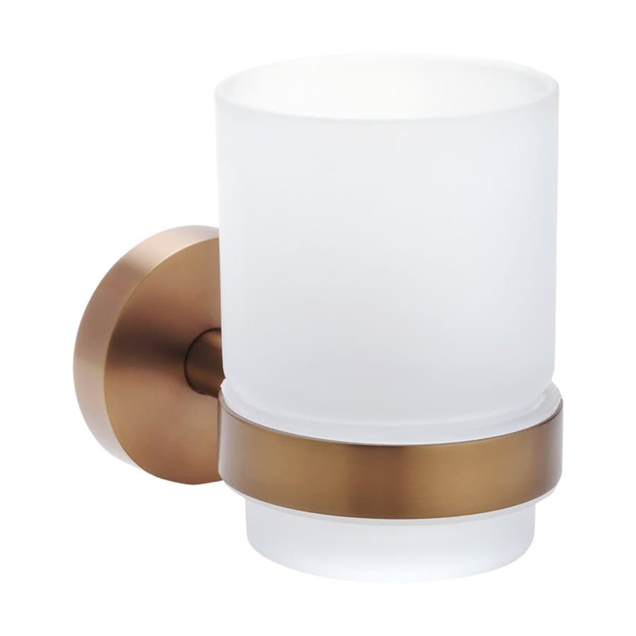 X-ROUND COPPER kubek, szkło mleczne, szkło mleczne, miedź mat