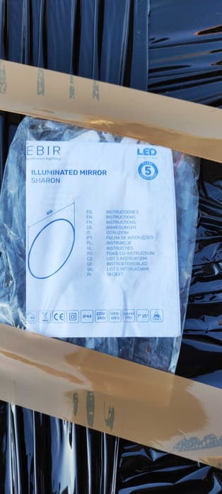 Lustro łazienkowe LED 80x80cm ELITA SHARON barwa 5700K outlet
