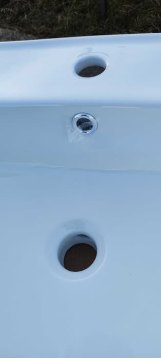 Umywalka nablatowa Bathco Orotava 47x47cm, kwadratowa