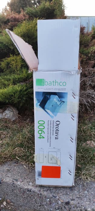 Umywalka nablatowa Bathco Orotava 47x47cm, kwadratowa