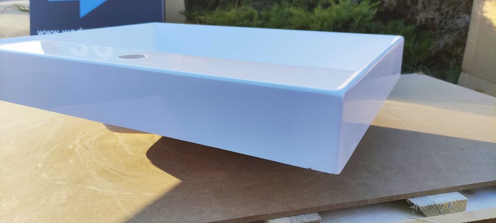 Umywalka meblowa konglomerat 60x45cm z wyszczerbieniem