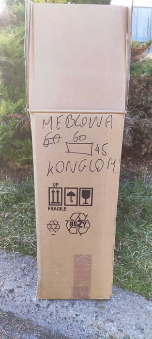 Umywalka meblowa konglomerat 60x45cm z wyszczerbieniem