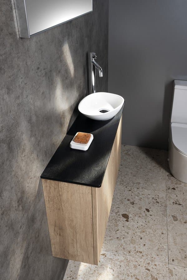 PREMIO Deska kompozytowa 80x23,5cm, czarny mat