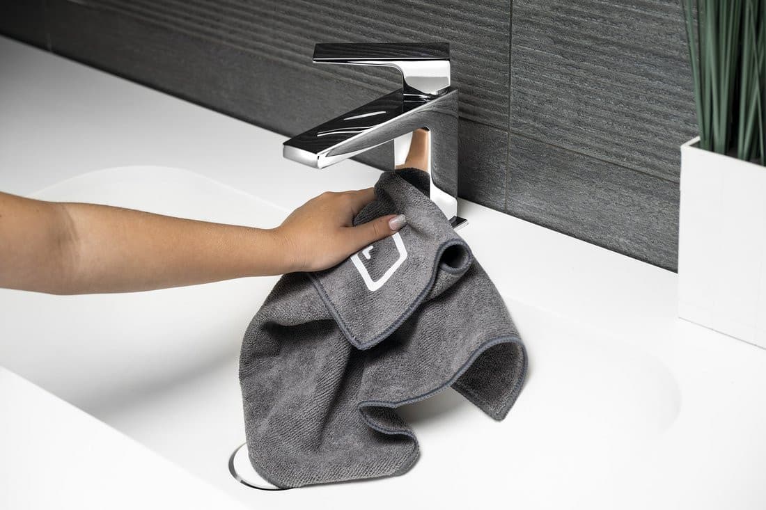 SAPHO ścierka z mikrofibry 40x40cm, szary