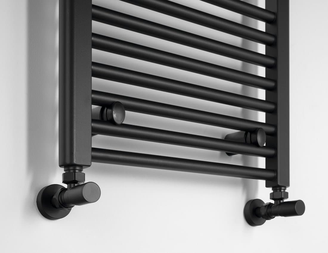 DIRECT grzejnik z bocznym przyłączem 450x1680mm, czarny mat