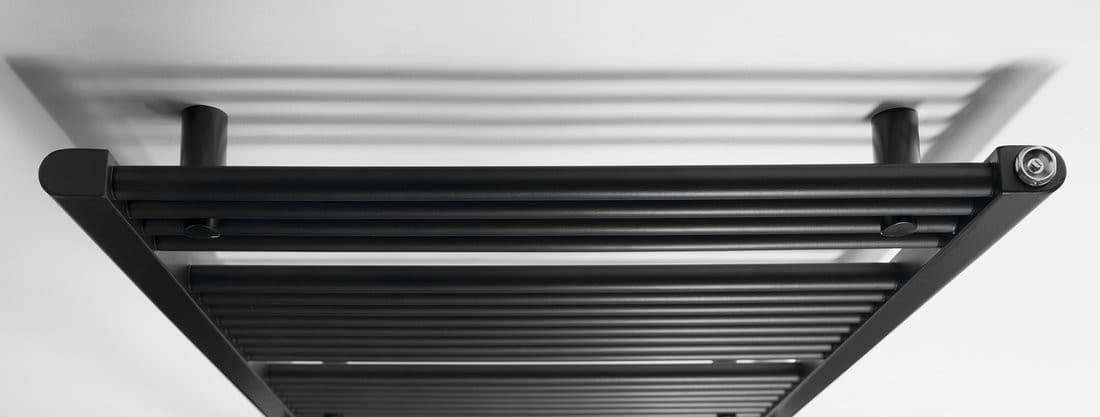 DIRECT grzejnik z bocznym przyłączem 600x960mm, czarny mat