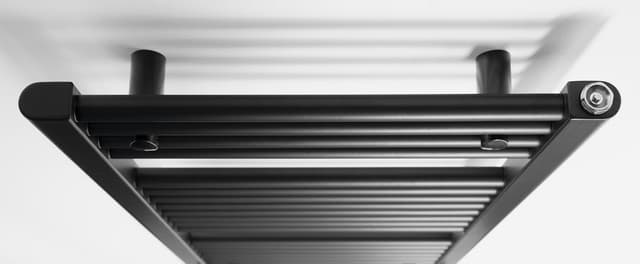 DIRECT grzejnik z bocznym przyłączem 450x960mm, czarny mat