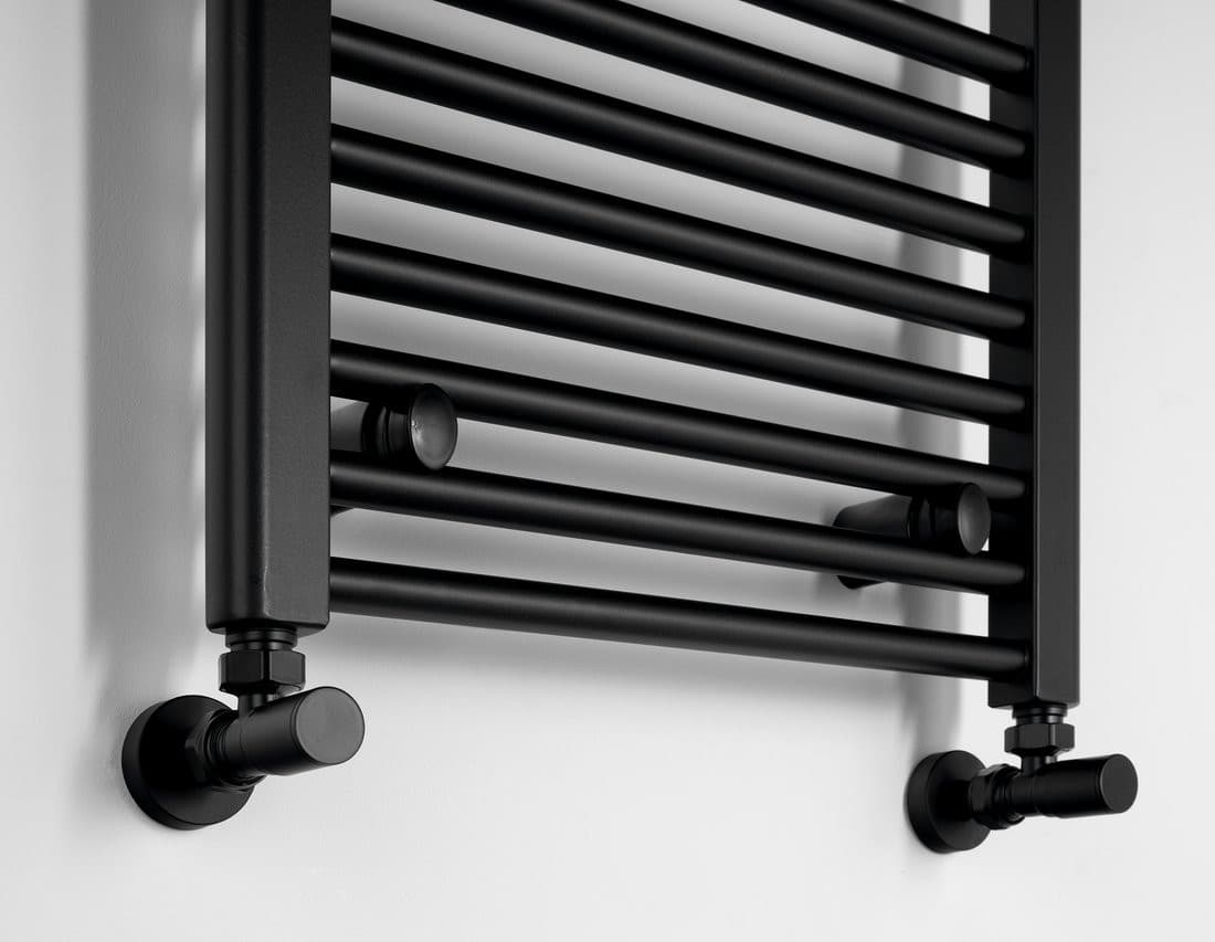 DIRECT grzejnik z bocznym przyłączem 450x960mm, czarny mat