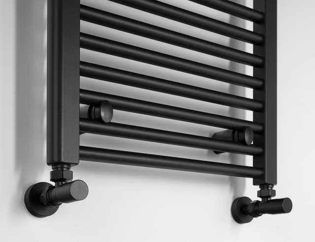 DIRECT grzejnik z bocznym przyłączem 450x1320mm, czarny mat