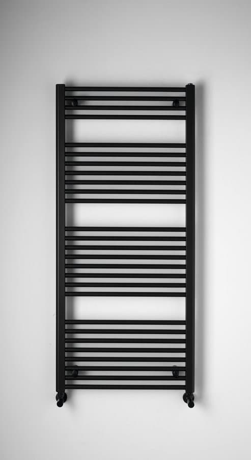 DIRECT grzejnik z bocznym przyłączem 600x1320mm, czarny mat