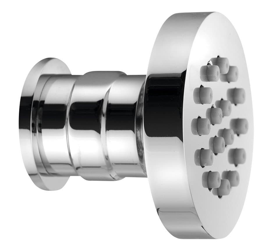 Prysznic ścienny z przegubem obrotowym, okrągły, chrom