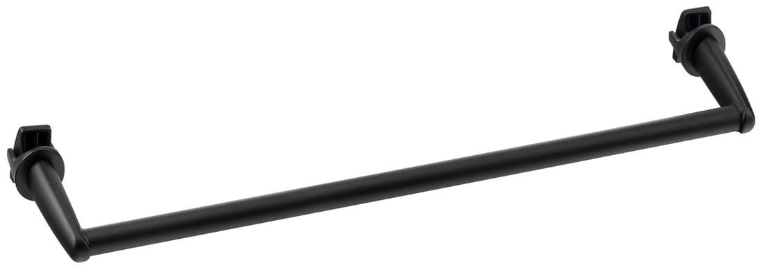 Wieszak na ręczniki na grzejnik 46cm, prosty, czarny mat