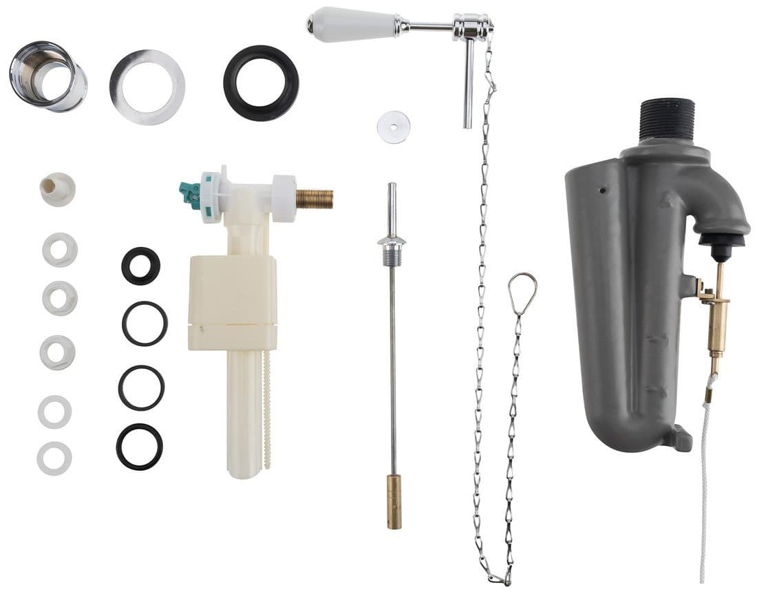 THE NEW YORKER mechanizm spłukujący z łańcuszkiem, chrom