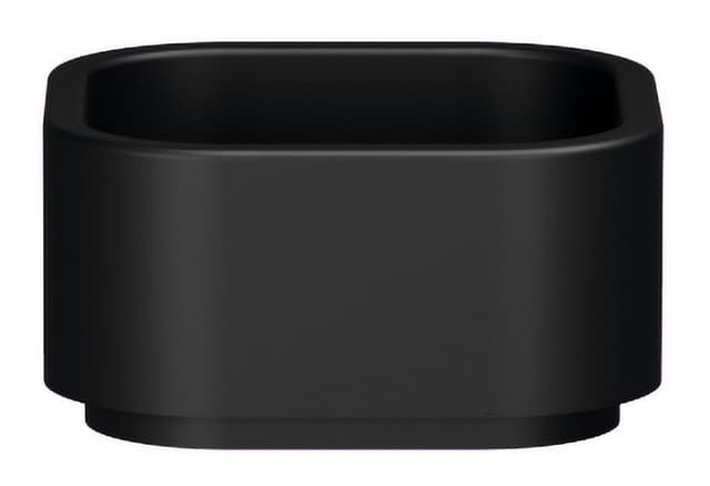 HAKO umywalka ceramiczna nablatowa, 30x30cm, czarny mat