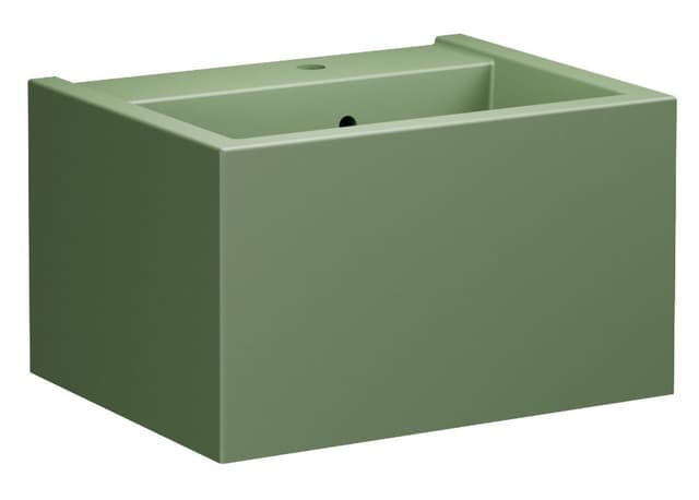 KANAAL umywalka ceramiczna 60x46,5cm, verde mat