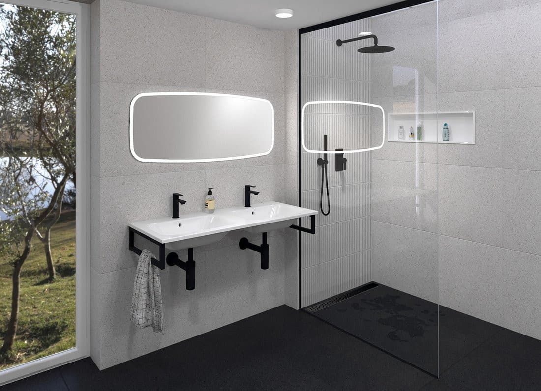 TONG lustro z oświetleniem LED 50x120cm