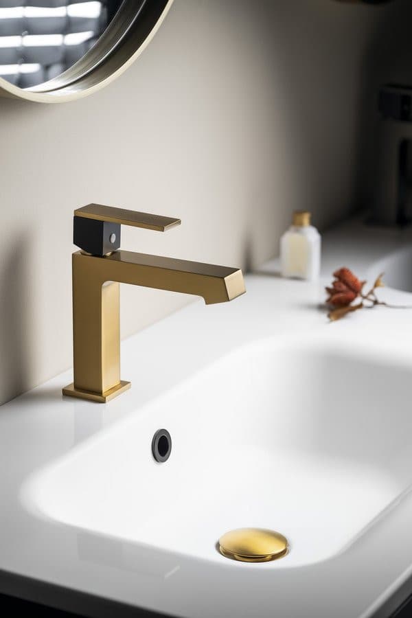 KRONY bateria umywalkowa, złoty mat