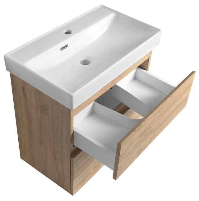 ALTAIR szafka umywalkowa 61,5x60x37cm, dąb emporio