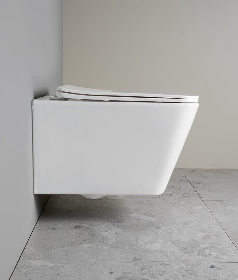 PORTO WC wiszące, Vortex Rimless, 36x52cm, biały