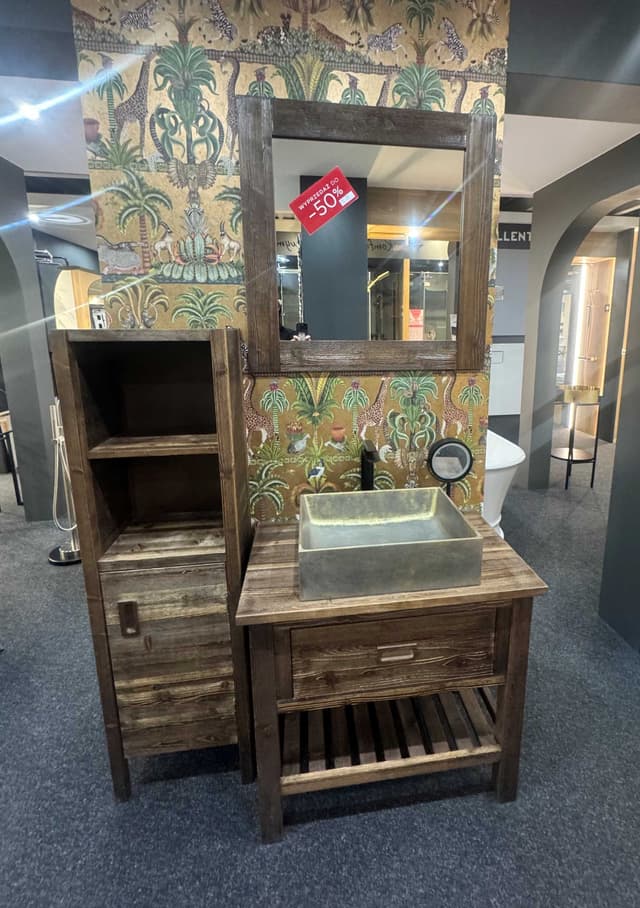 SAPHO BRAND komplet mebli z litego drewna