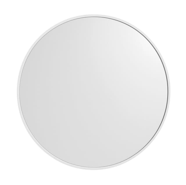 NOTION SLIM okrągłe lustro w ramie, średnica 60cm, biały mat
