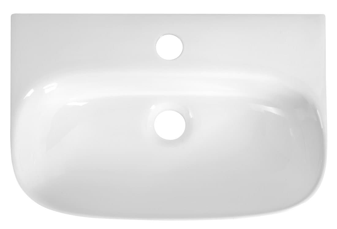 FLANNY umywalka ceramiczna 46x31cm, biały