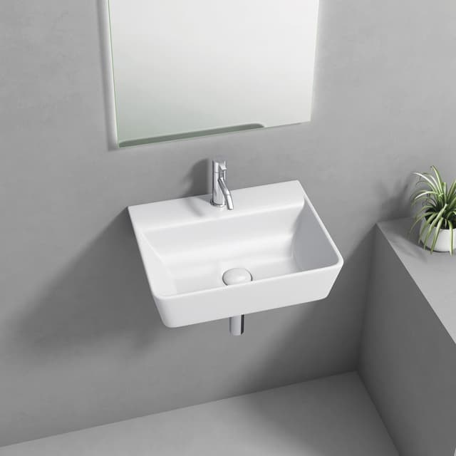 REEMA umywalka ceramiczna 45x35cm, biały