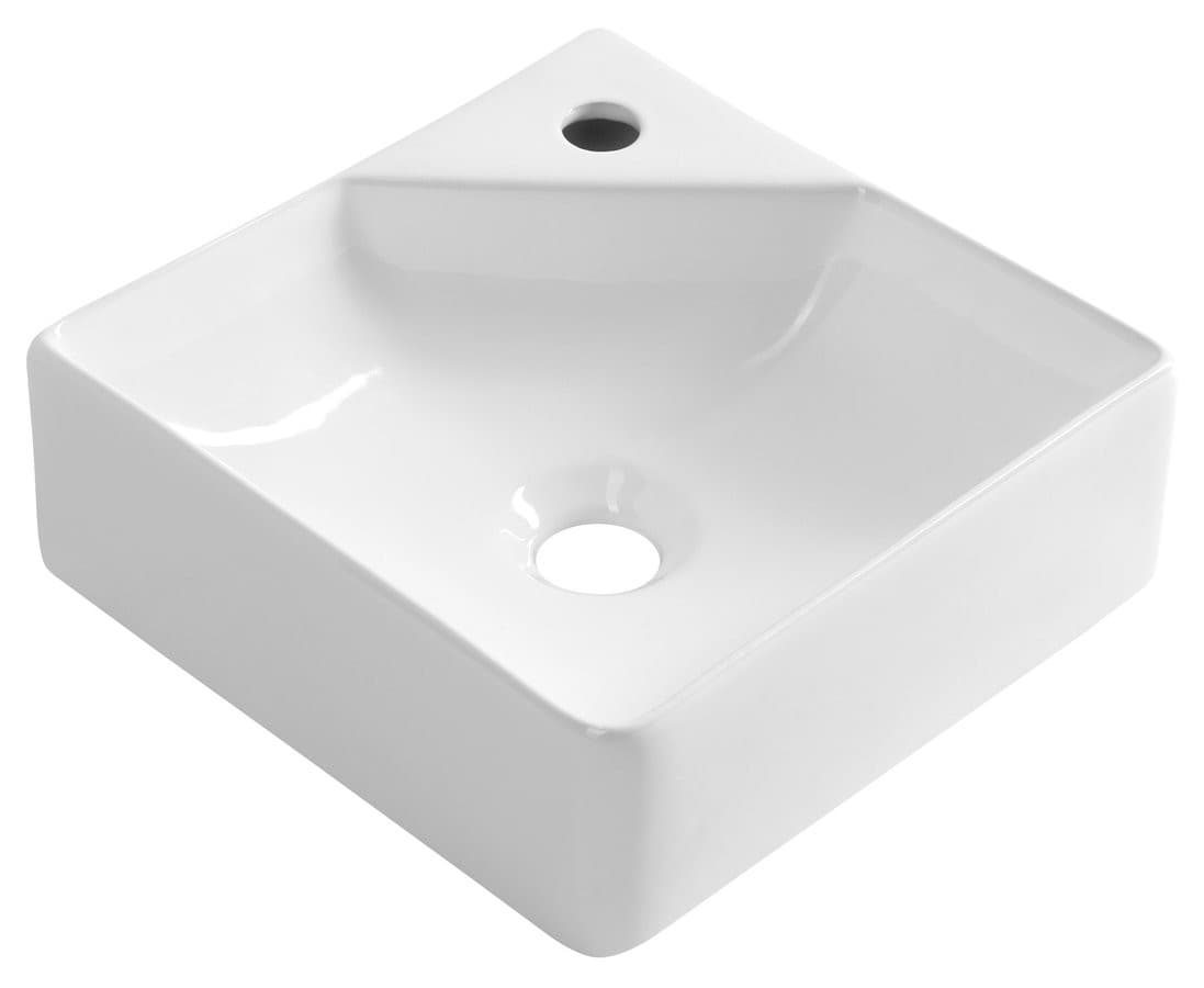 NEXA umywalka ceramiczna narożna 30x30cm, biały