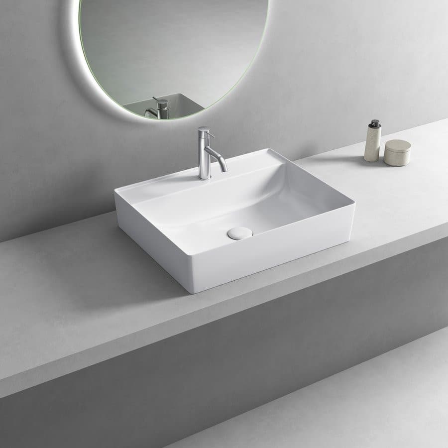 CALLIS umywalka ceramiczna 52x42cm, biały