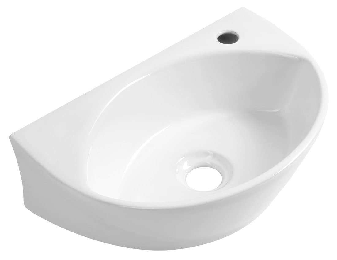 LIZA umywalka ceramiczna 40x27cm, biały