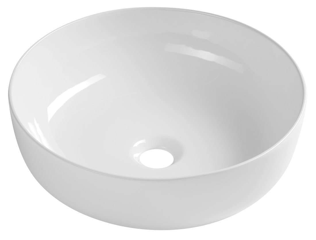 RONDEA umywalka ceramiczna nablatowa średnica 41cm, biały