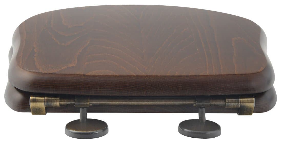 RETRO deska WC, orzech/brąz