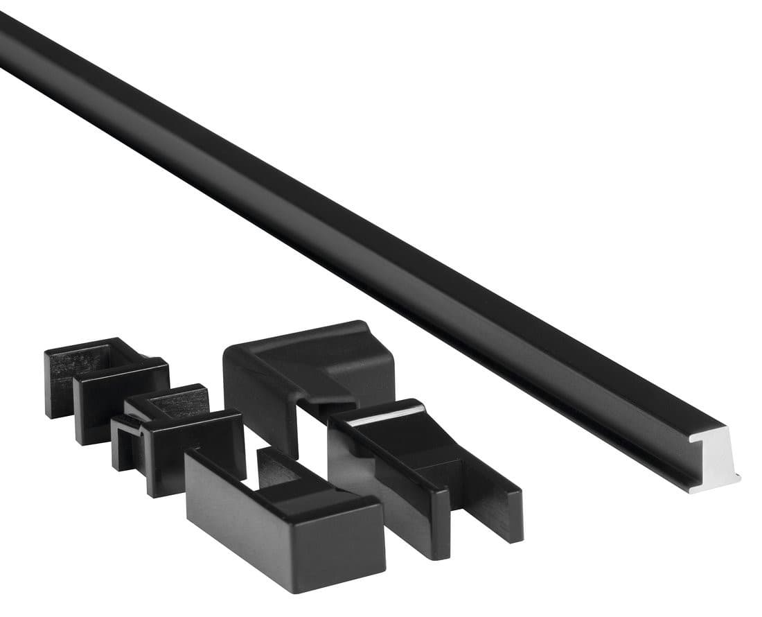 TRINITY listwa przelewowa, czarny mat