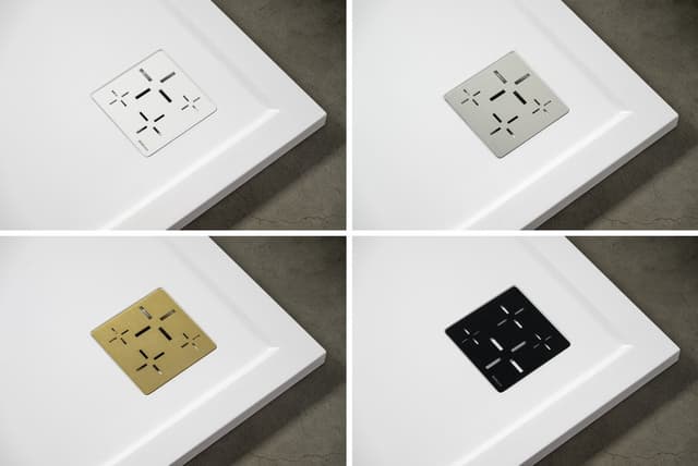 XENA brodzik prysznicowy kompozytowy, kwadrat 90x90cm, biały