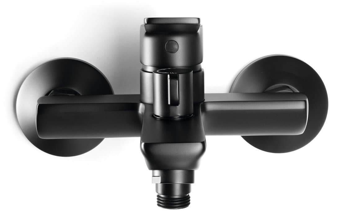 SINTRA bateria wannowa ścienna, czarny mat